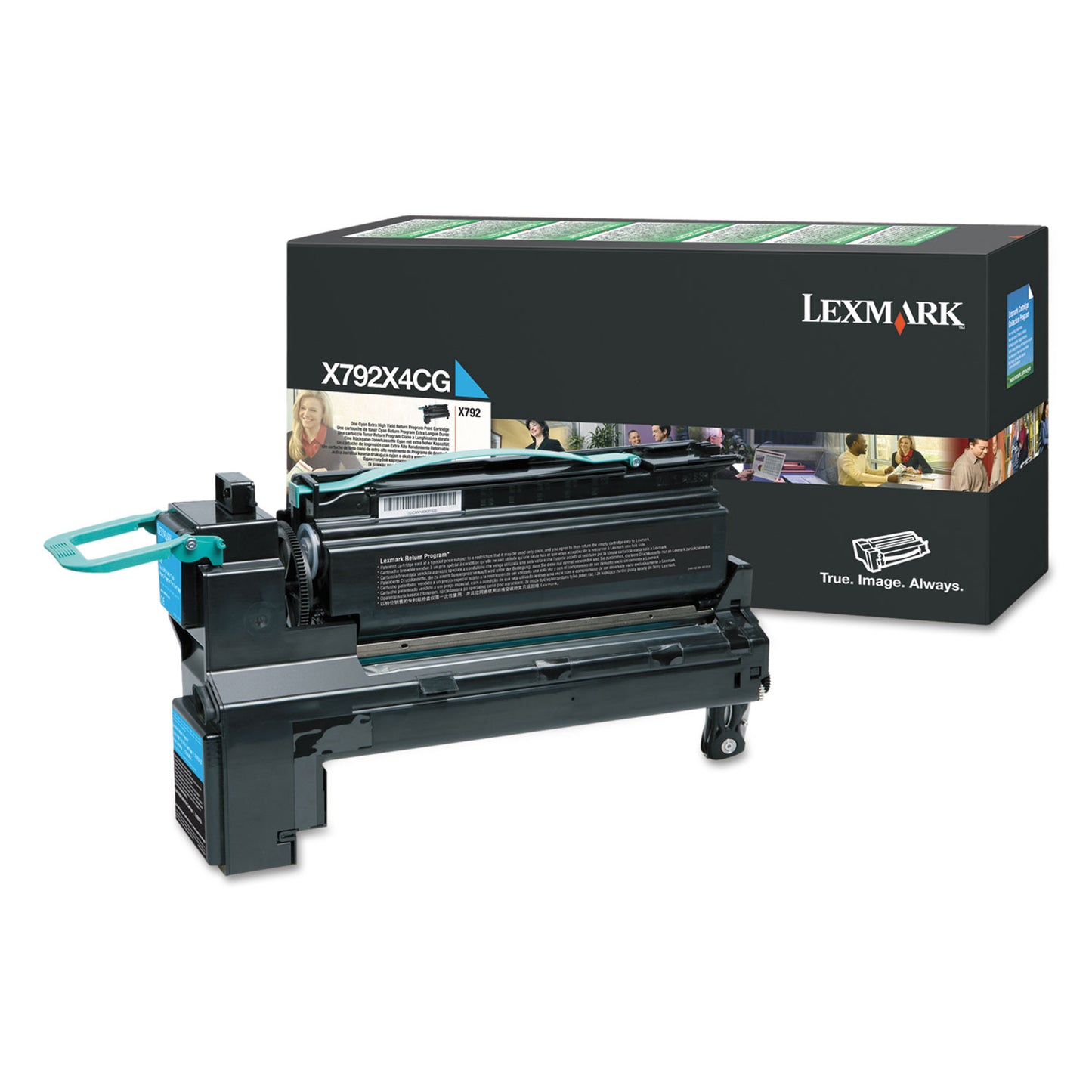 Lexmark X792X4CG Return Program Extra High-Yield Toner, 20,000 Page-Yield, Cyan