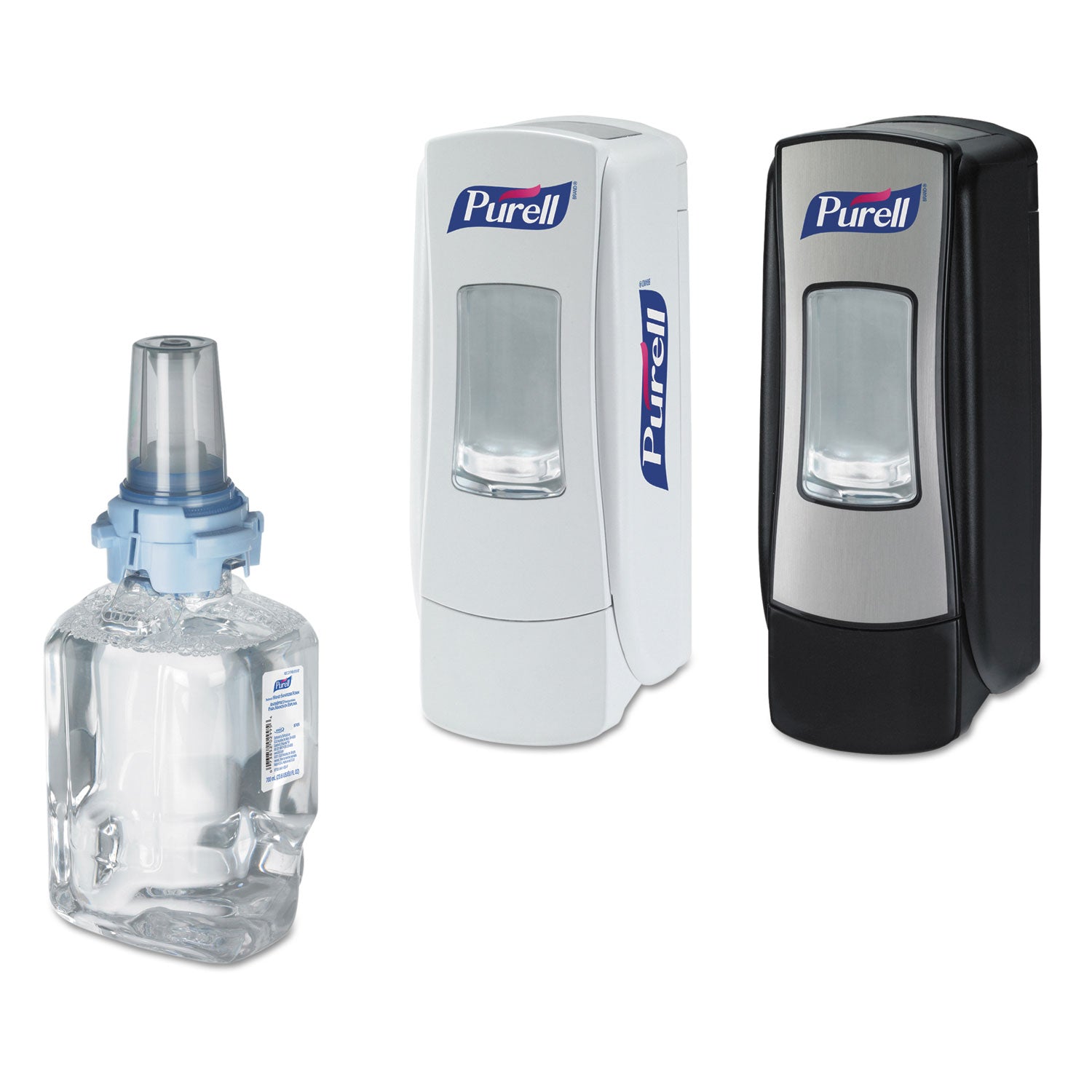 PURELL Advanced Hand Sanitizer Foam, For ADX-7 Dispensers, 700 mL Refill, Fragrance-Free, 4/Carton (870504CT)