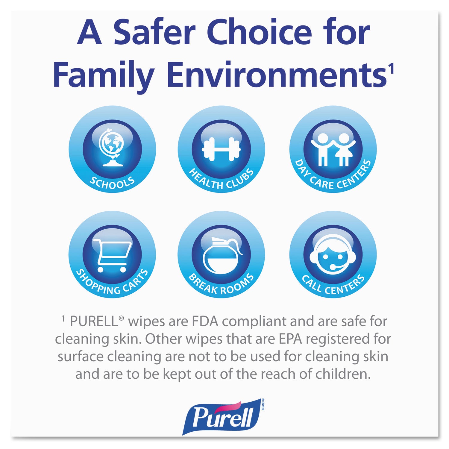 PURELL Premoistened Hand Sanitizing Wipes, 5.78 x 7, Fresh Citrus, White, 100/Canister, 12 Canisters/Carton (911112CT)