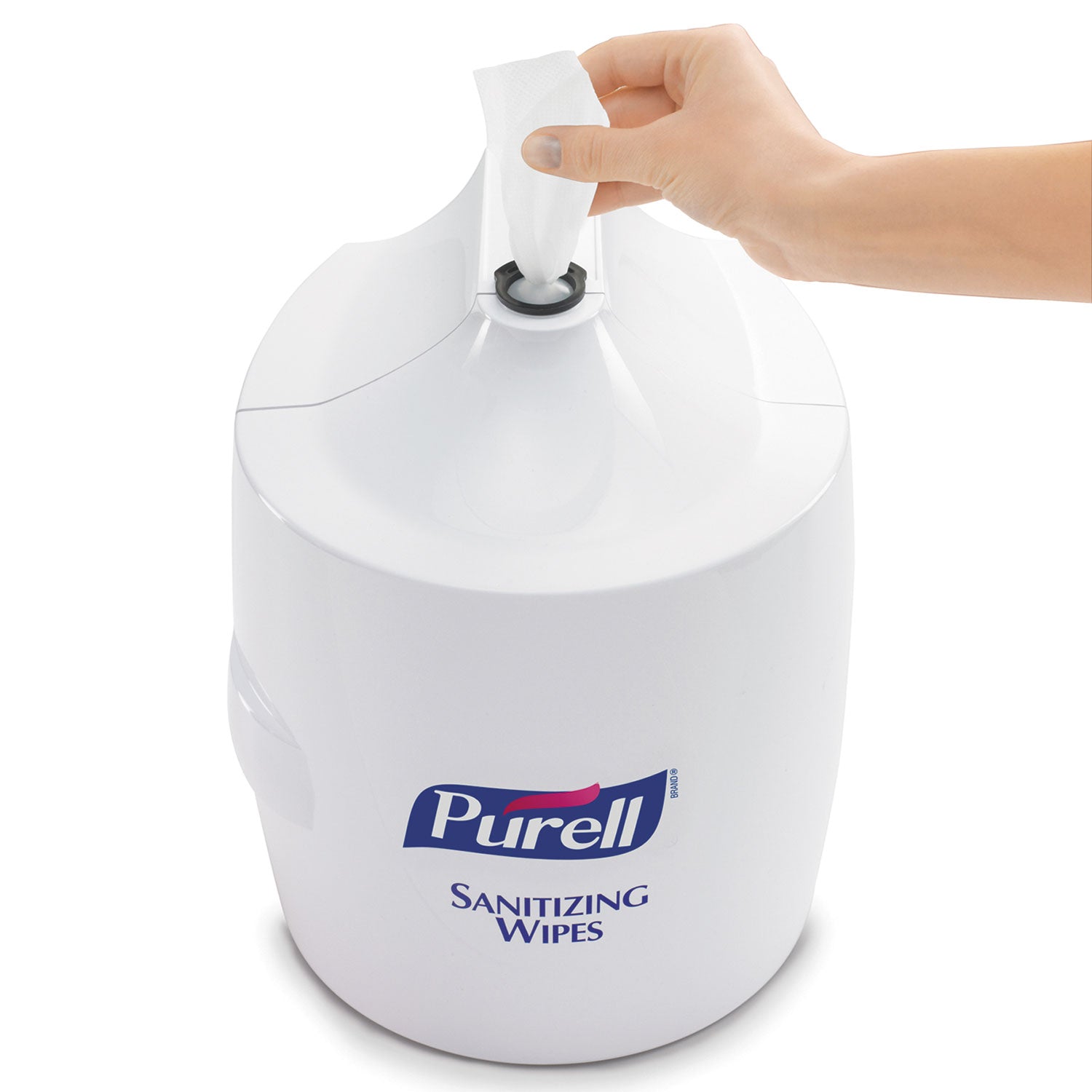 PURELL Hand Sanitizer Wipes Wall Mount Dispenser, 1,200/1,500 Wipe Capacity, 13.3 x 11 x 10.88, White (901901)