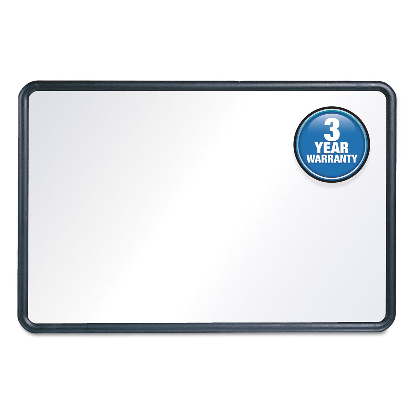 Quartet Contour Dry Erase Board, 48 x 36, Melamine White Surface, Black Plastic Frame (7554)