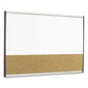 Quartet ARC Frame Cubicle Dry Erase/Cork Board, 30 x 18, Tan/White Surface, Silver Aluminum Frame (ARCCB3018)