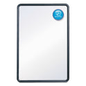 Quartet Contour Dry Erase Board, 24 x 18, Melamine White Surface, Black Plastic Frame (7551)