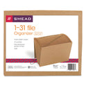 Smead Indexed Expanding Kraft Files, 31 Sections, Elastic Cord Closure, 1/15-Cut Tabs, Letter Size, Kraft (70168)