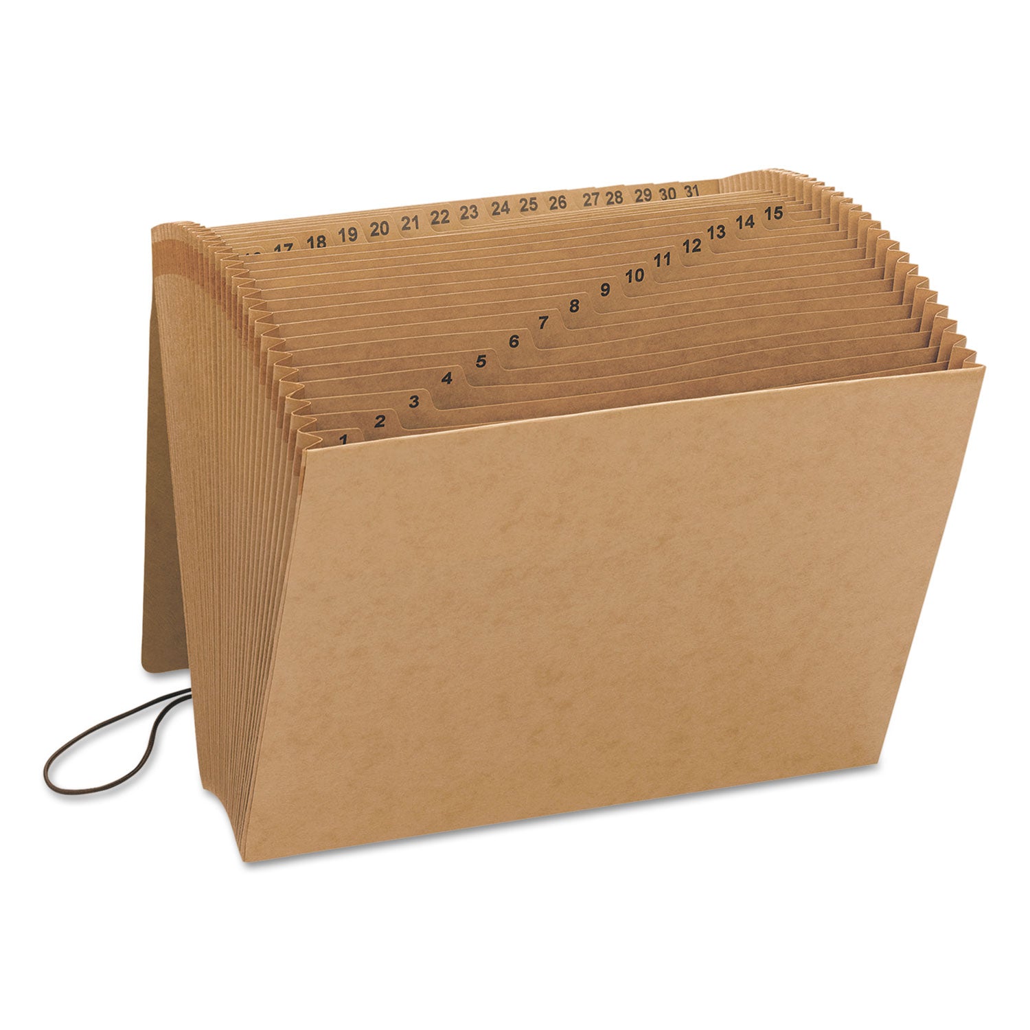 Smead Indexed Expanding Kraft Files, 31 Sections, Elastic Cord Closure, 1/15-Cut Tabs, Letter Size, Kraft (70168)