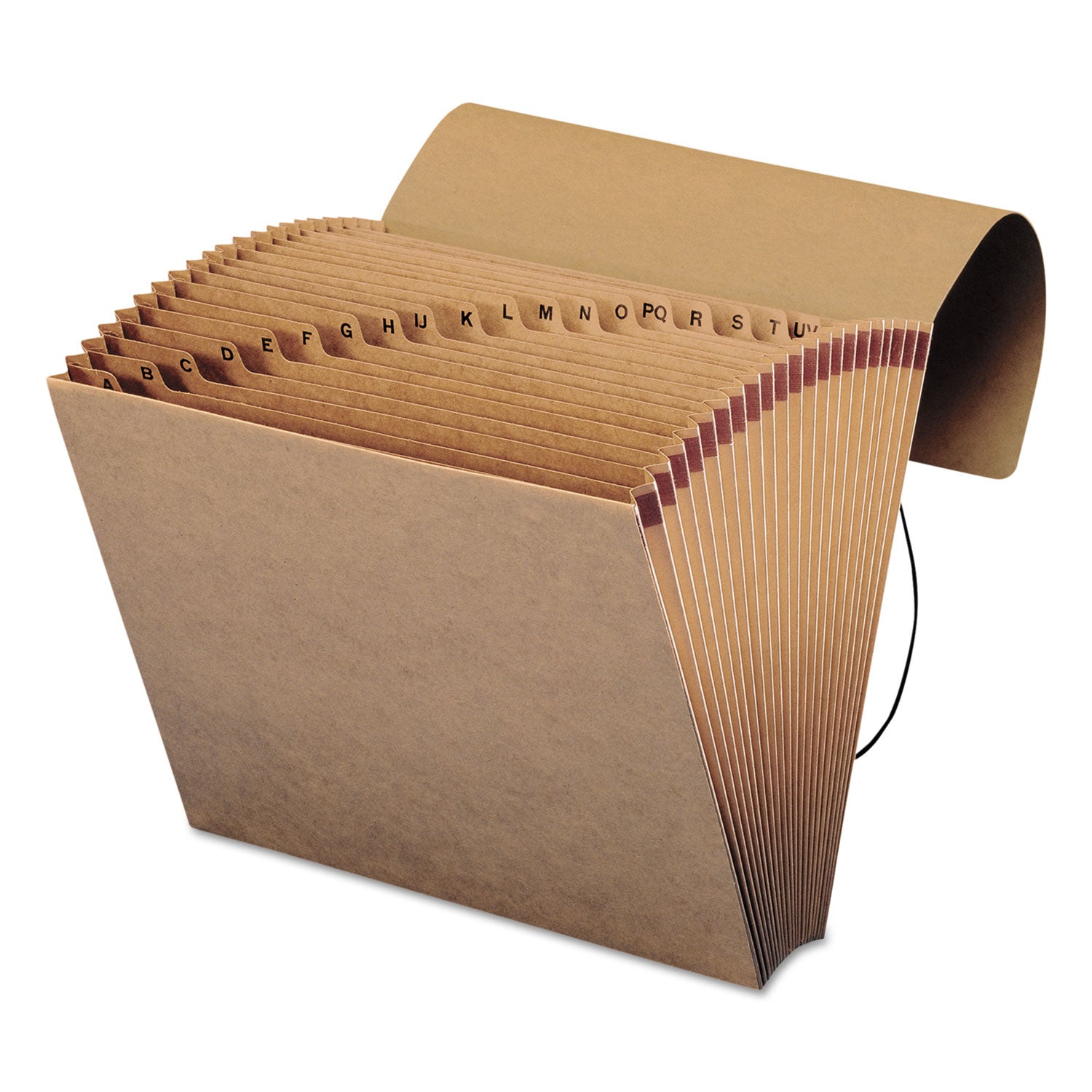 Smead Indexed Expanding Kraft Files, 21 Sections, Elastic Cord Closure, 1/21-Cut Tabs, Letter Size, Kraft (70121)