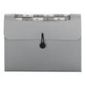 Smead Step Index Organizer, 12 Sections, Cord/Hook Closure, 1/6-Cut Tabs, Letter Size, Silver (70903)