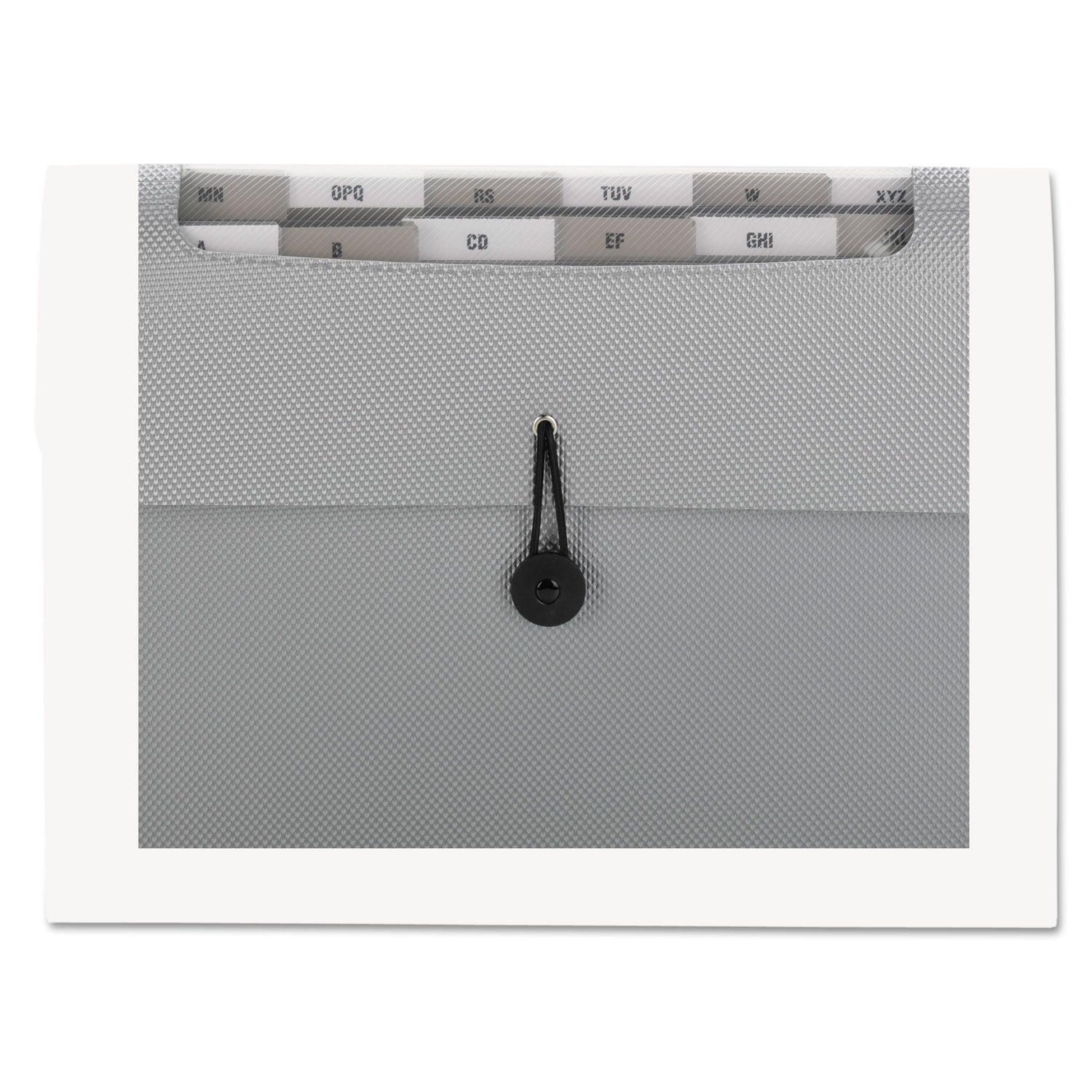 Smead Step Index Organizer, 12 Sections, Cord/Hook Closure, 1/6-Cut Tabs, Letter Size, Silver (70903)