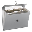 Smead Step Index Organizer, 12 Sections, Cord/Hook Closure, 1/6-Cut Tabs, Letter Size, Silver (70903)