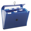 Smead Step Index Organizer, 12 Sections, Cord/Hook Closure, 1/6-Cut Tabs, Letter Size, Navy (70902)