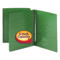 Smead Prong Fastener Premium Pressboard Report Cover, Two-Piece Prong Fastener, 3" Capacity, 8.5 x 11, Green/Green (81452)