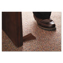 Master Caster Big Foot Doorstop, No Slip Rubber Wedge, 2.25w x 4.75d x 1.25h, Brown (00920)