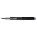 Pilot Varsity Fountain Pen, Medium 1 mm, Purple Ink, Clear/Black/Purple Barrel (90008)