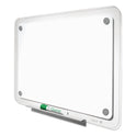 Quartet iQ Total Erase Translucent-Edge Board, 36 x 23, White Surface, Clear Plastic Frame (TM3623)