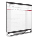 Quartet Prestige 2 Magnetic Total Erase Monthly Calendar, 36 x 24, White Surface, Graphite Fiberboard/Plastic Frame (CP32P2)