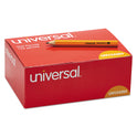 Universal Golf and Pew Pencil, HB (#2), Black Lead, Yellow Barrel, 144/Box (24264)