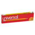 Universal #2 Woodcase Pencil, HB (#2), Black Lead, Yellow Barrel, Dozen (55400)