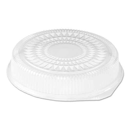 HFA Plastic Dome Lid, Round, Embossed, Fits 212/213, 16" Diameter, Clear, 25/Carton (2012DL)