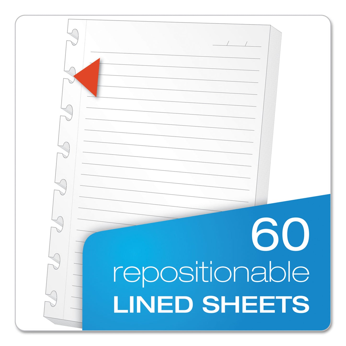 Ampad Versa Crossover Notebook, 3-Subject, Wide/Legal Rule, Navy Cover, (60) 11 x 8.5 Sheets (25634)