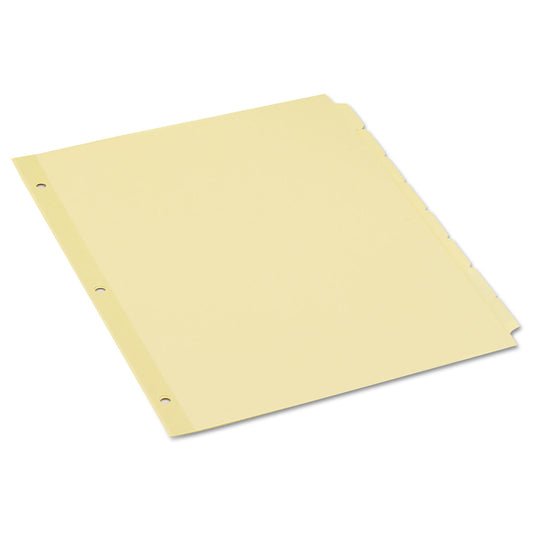 Universal Self-Tab Index Dividers, 8-Tab, 11 x 8.5, Buff, 24 Sets (20846)