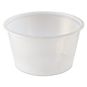 Fabri-Kal Portion Cups, 2 oz, Clear, 250 Sleeves, 10 Sleeves/Carton (PC200)