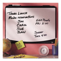 Quartet Tack and Write Board, 25.5 x 17.5, Black/White Surface, Black Plastic Frame (06355BK)