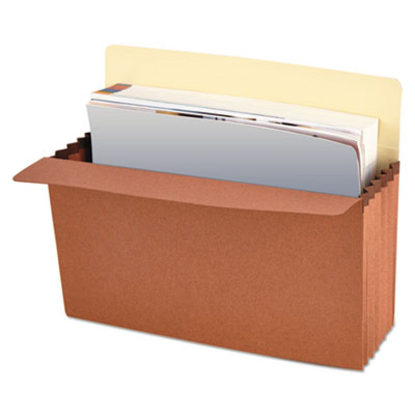 Redrope Expanding File Pockets, 5.25" Expansion, Letter Size, Redrope, 10/Box