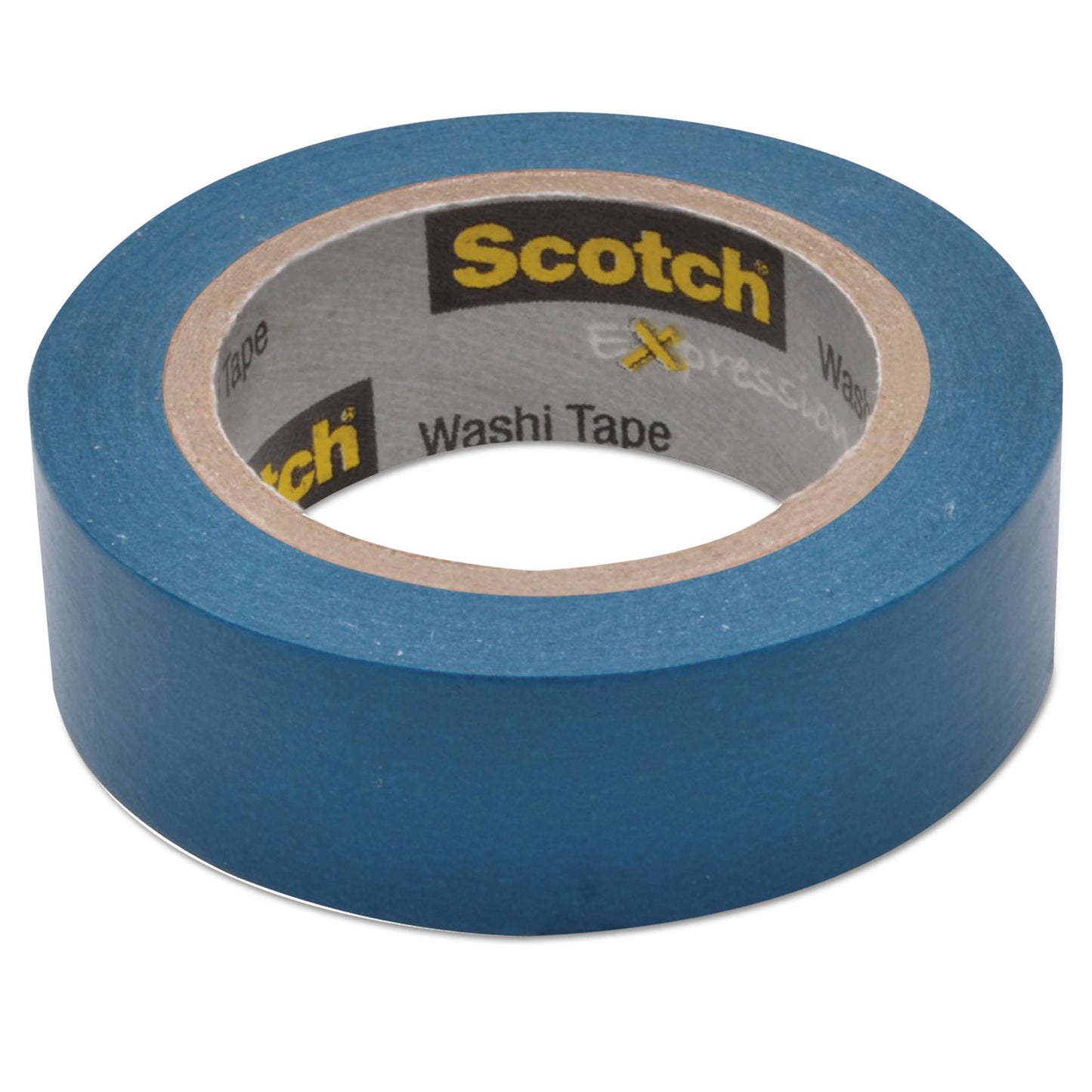 Scotch Expressions Washi Tape, 1.25" Core, 0.59" x 32.75 ft, Blue (C314BLU)