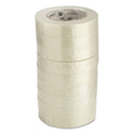 Universal 190# Medium Grade Filament Tape, 3" Core, 24 mm x 54.8 m, Clear (78001)