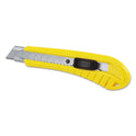 Stanley Standard Snap-Off Knife, 18 mm Blade, 6.75" Plastic Handle, Yellow (10280)