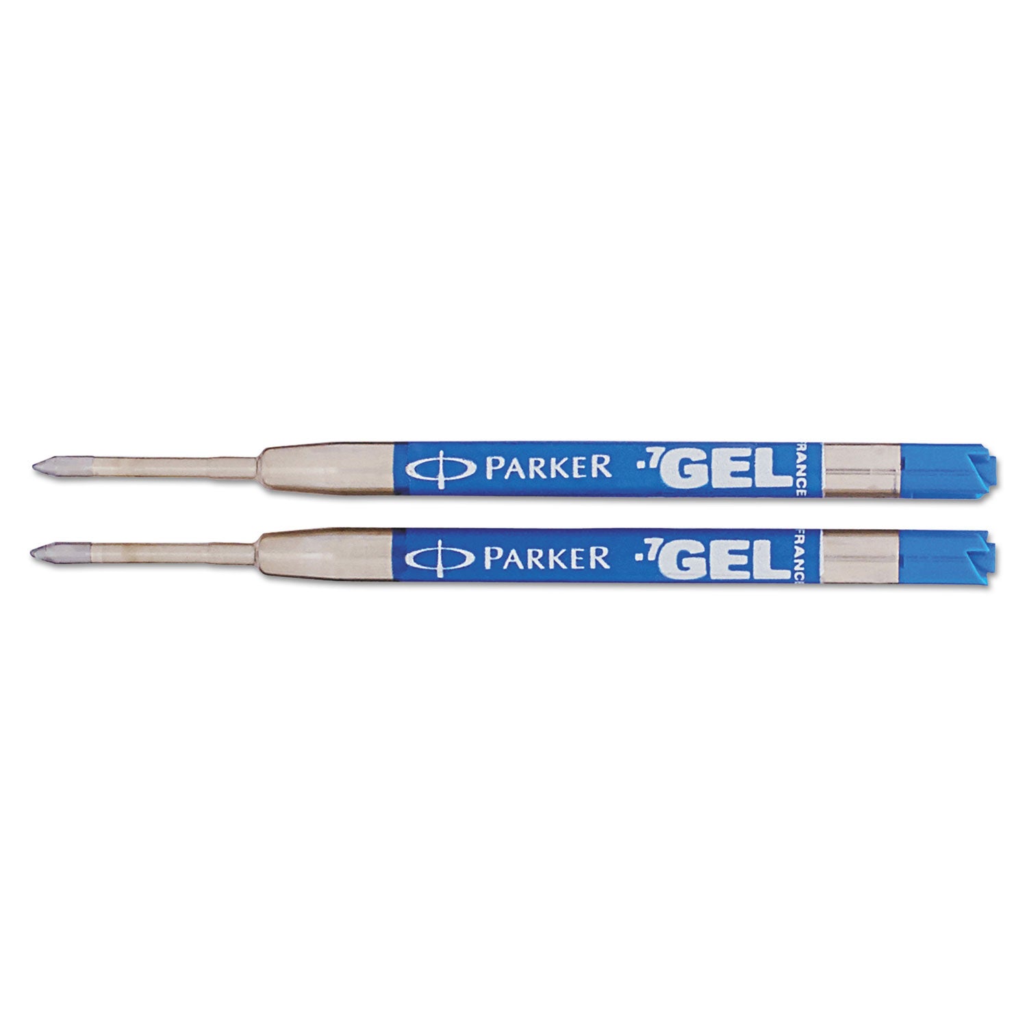 Refill for Parker Retractable Gel Ink Roller Ball Pens, Medium Conical Tip, Blue Ink, 2/Pack (1950364)