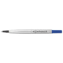 Refill for Parker Roller Ball Pens, Medium Conical Tip, Blue Ink (1950324)