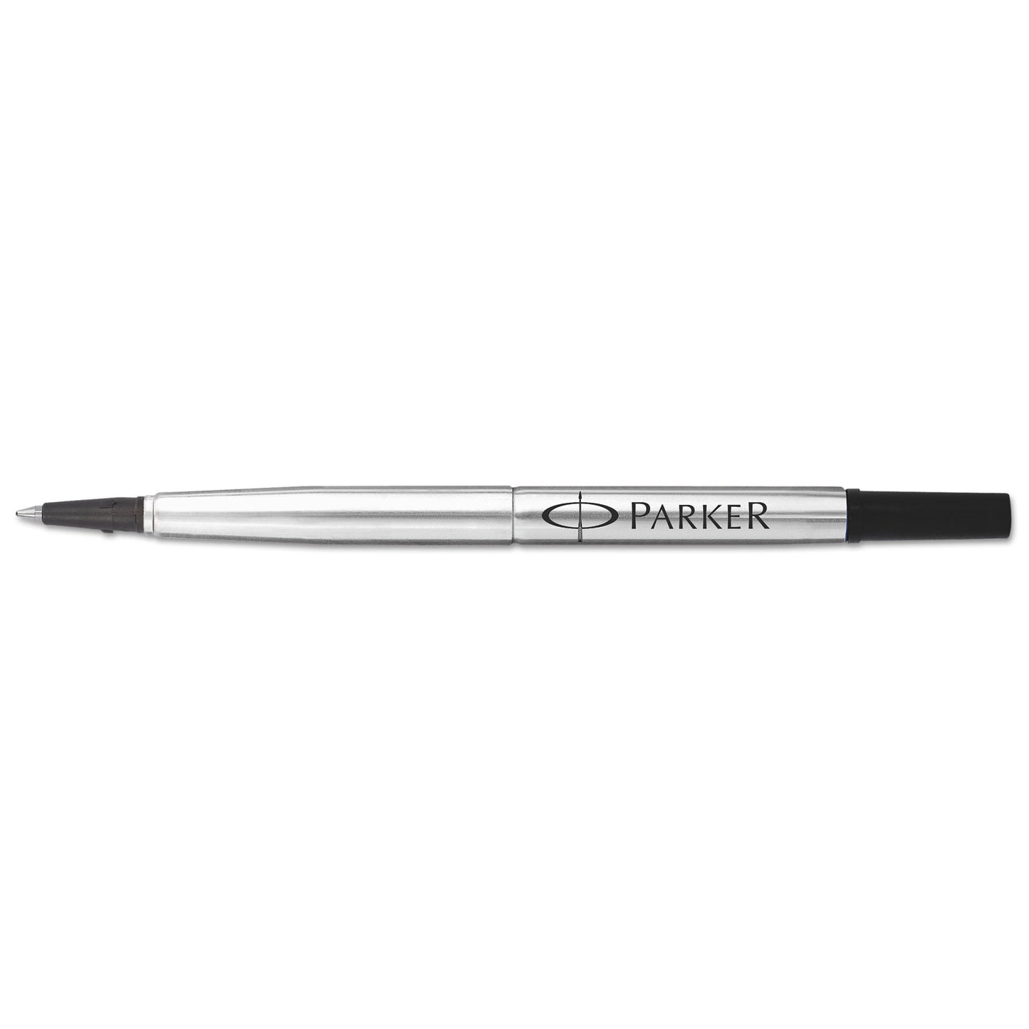 Refill for Parker Roller Ball Pens, Medium Conical Tip, Black Ink (1950323)