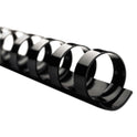 GBC CombBind Standard Spines, 3/8" Diameter, 60 Sheet Capacity, Black, 100/Box (4000044)