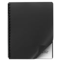 GBC Opaque Plastic Presentation Covers for Binding Systems, Black, 11.25 x 8.75, Unpunched, 25/Pack (25703)