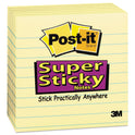 Post-it Pads in Canary Yellow, Note Ruled, 4" x 4", 90 Sheets/Pad, 6 Pads/Pack (6756SSCY)