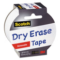 Scotch Dry Erase Tape, 3" Core, 1.88" x 5 yds, White (1905RDEWHT)