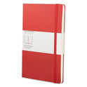 Moleskine Classic Colored Hardcover Notebook, 1-Subject, Narrow Rule, Red Cover, (240) 8.25 x 5 Sheets (QP060R)