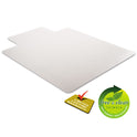 Deflecto DuraMat Moderate Use Chair Mat, Low Pile Carpet, Flat, 36 x 48, Lipped, Clear (CM13113)