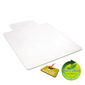 Deflecto EconoMat All Day Use Chair Mat for Hard Floors, Flat Packed, 36 x 48, Lipped, Clear (CM21112)