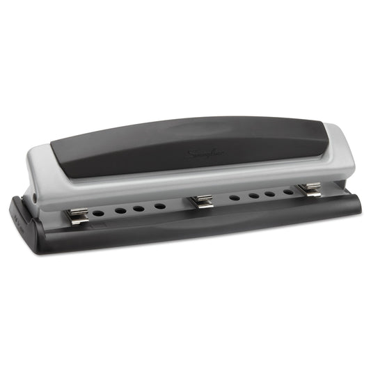 Swingline 10-Sheet Precision Pro Desktop Two- to Three-Hole Punch, 9/32" Holes (74037)