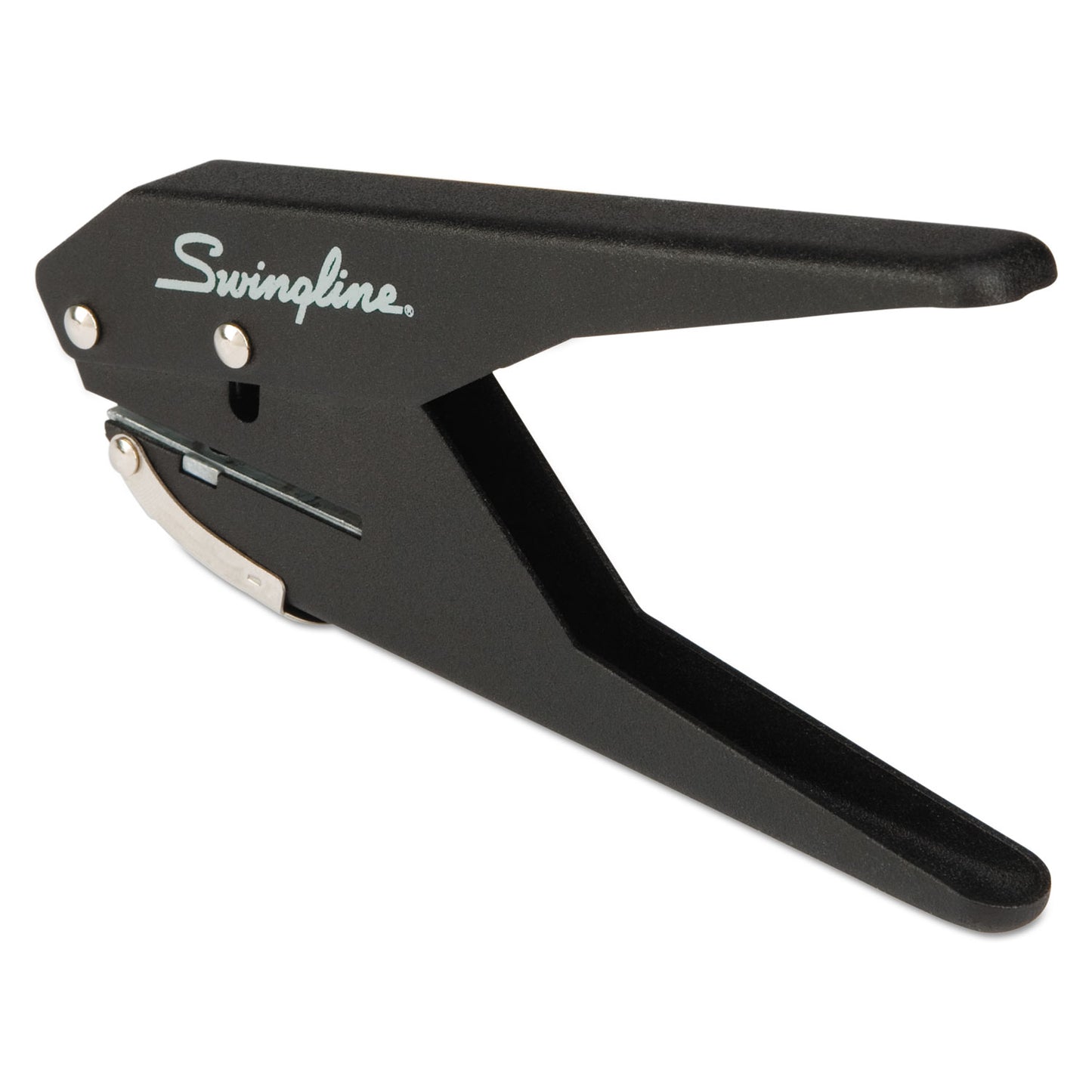 Swingline 20-Sheet Low Force One-Hole Punch, 9/32" Holes, Black (74017)