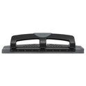 Swingline 12-Sheet SmartTouch Three-Hole Punch, 9/32" Holes, Black/Gray (74134)