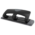 Swingline 20-Sheet SmartTouch Three-Hole Punch, 9/32" Holes, Black/Gray (74133)