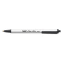 BIC Clic Stic Ballpoint Pen Value Pack, Retractable, Medium 1 mm, Black Ink, White Barrel, 24/Pack (CSM241BK)