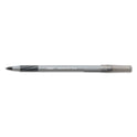 BIC Round Stic Grip Xtra Comfort Ballpoint Pen, Easy-Glide, Stick, Medium 1.2 mm, Black Ink, Gray/Black Barrel, Dozen (GSMG11BK)