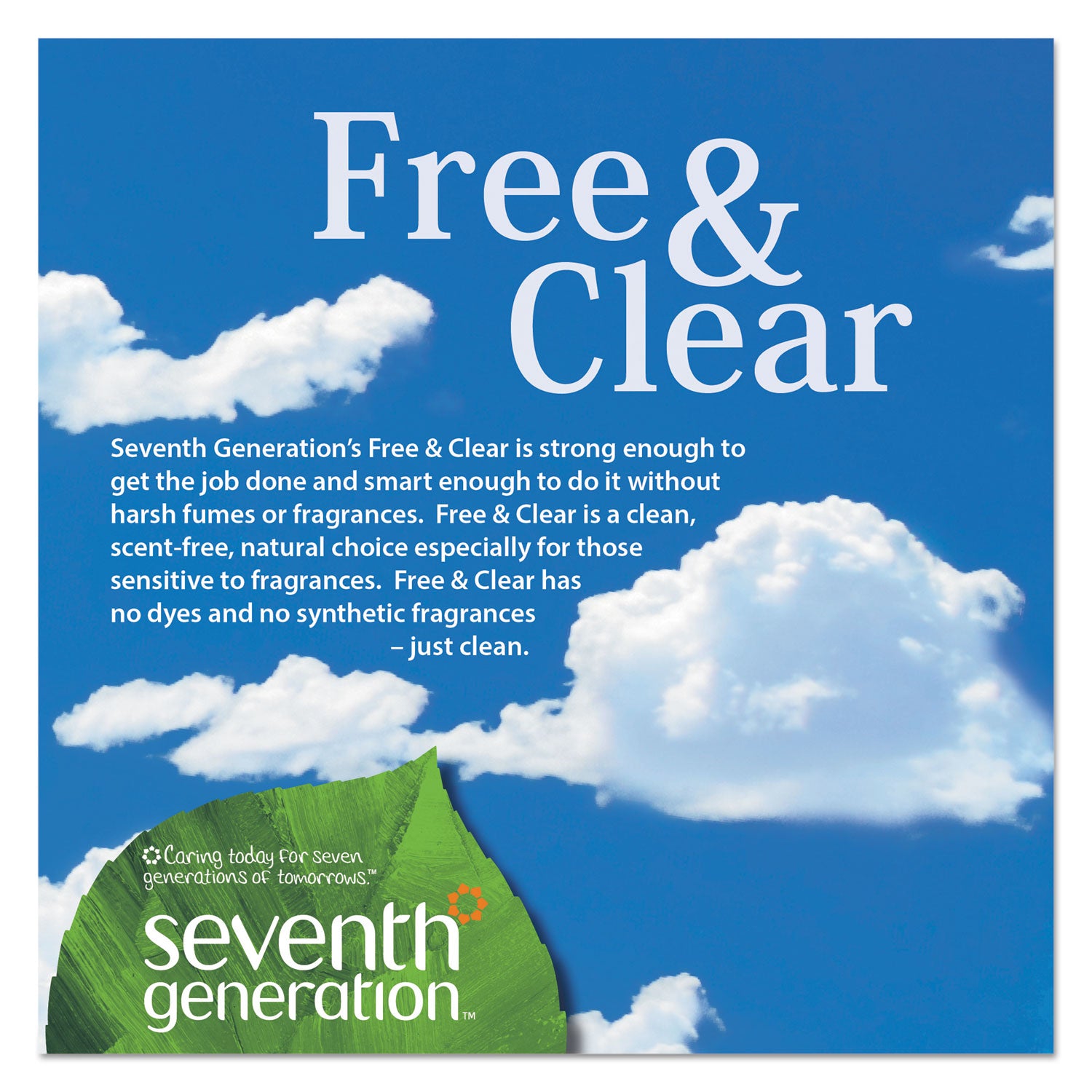 Seventh Generation Automatic Dishwasher Powder, Free and Clear, 45oz Box (22150EA)