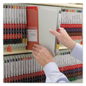Smead End Tab Pressboard Classification Folders, Four SafeSHIELD Fasteners, 2" Expansion, 1 Divider, Letter Size, Gray-Green, 10/BX (26800)