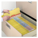 Smead Four-Section Pressboard Top Tab Classification Folders, Four SafeSHIELD Fasteners, 1 Divider, Legal Size, Yellow, 10/Box (18734)