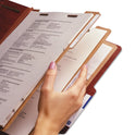 Smead Recycled Pressboard Classification Folders, 3" Expansion, 3 Dividers, 8 Fasteners, Letter Size, Red Exterior, 10/Box (14099)